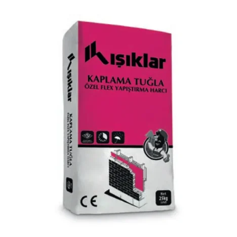 Işıklar flex yapıştırıcı, kaplama tuğla ve taş kaplama esnek yapıştırma harcı