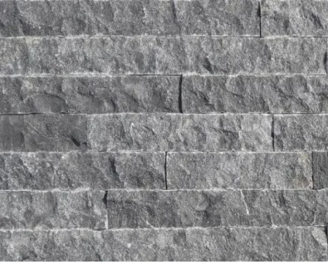 Başımtekin siyah 10xbs patlatma doğal taş duvar kaplama